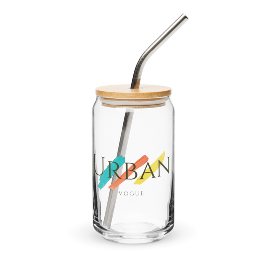 Urban Vogue Can-Shaped Glass